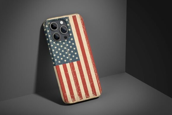 Download Vintage Usa Flag Phone Case PNG - Usa Collection