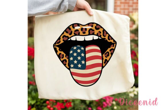 Download Leopard Lips USA Flag Tongue PNG Clipart - Usa Collection