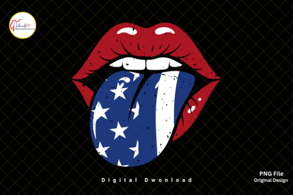 Download American Flag USA Patriotic Lips PNG - Usa Collection