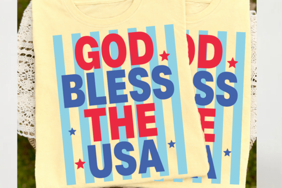 Download Patriotic Stripe God Bless the USA PNG - Usa Collection
